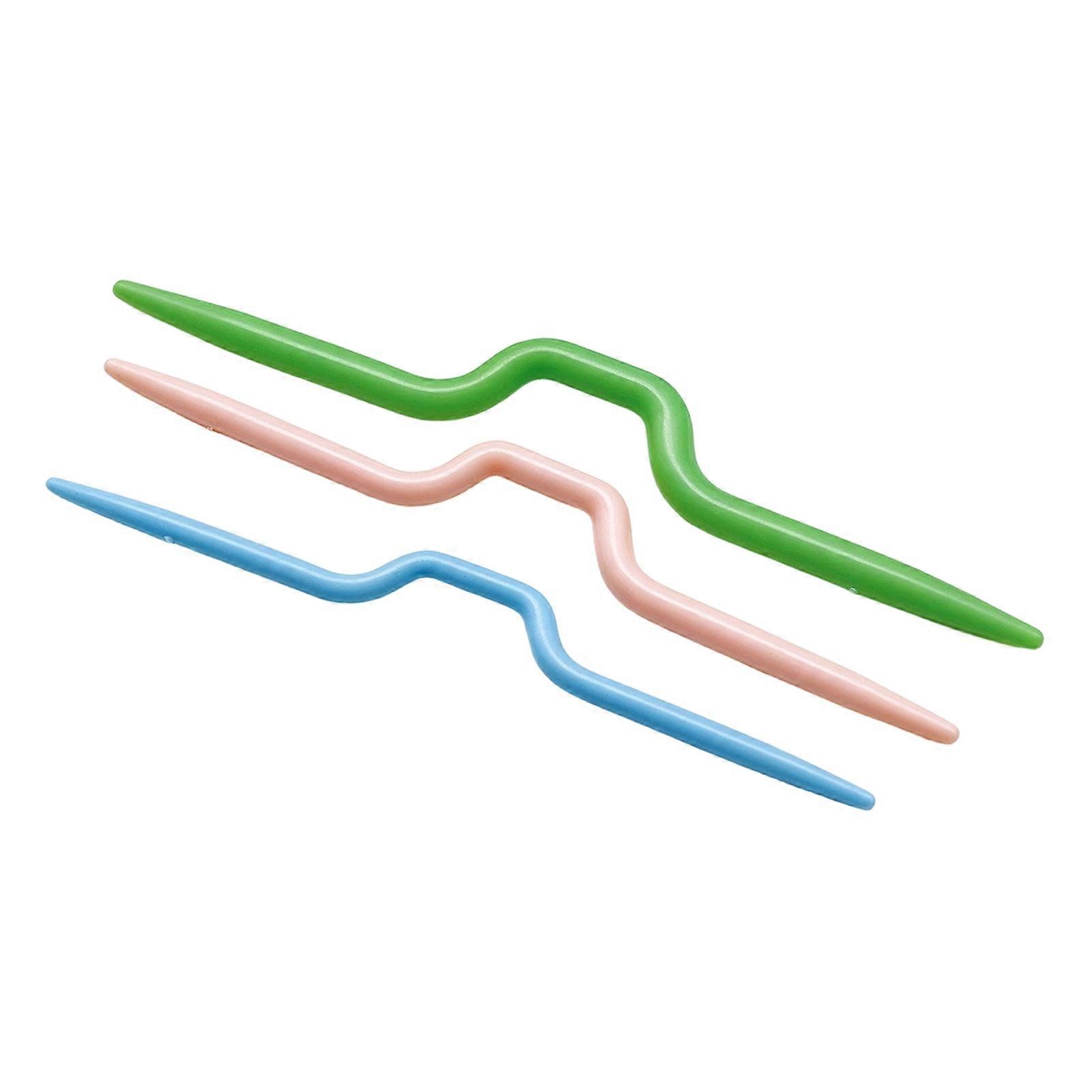 Multi Size Cable Needles - U V Shaped Plastic Stitch Holders