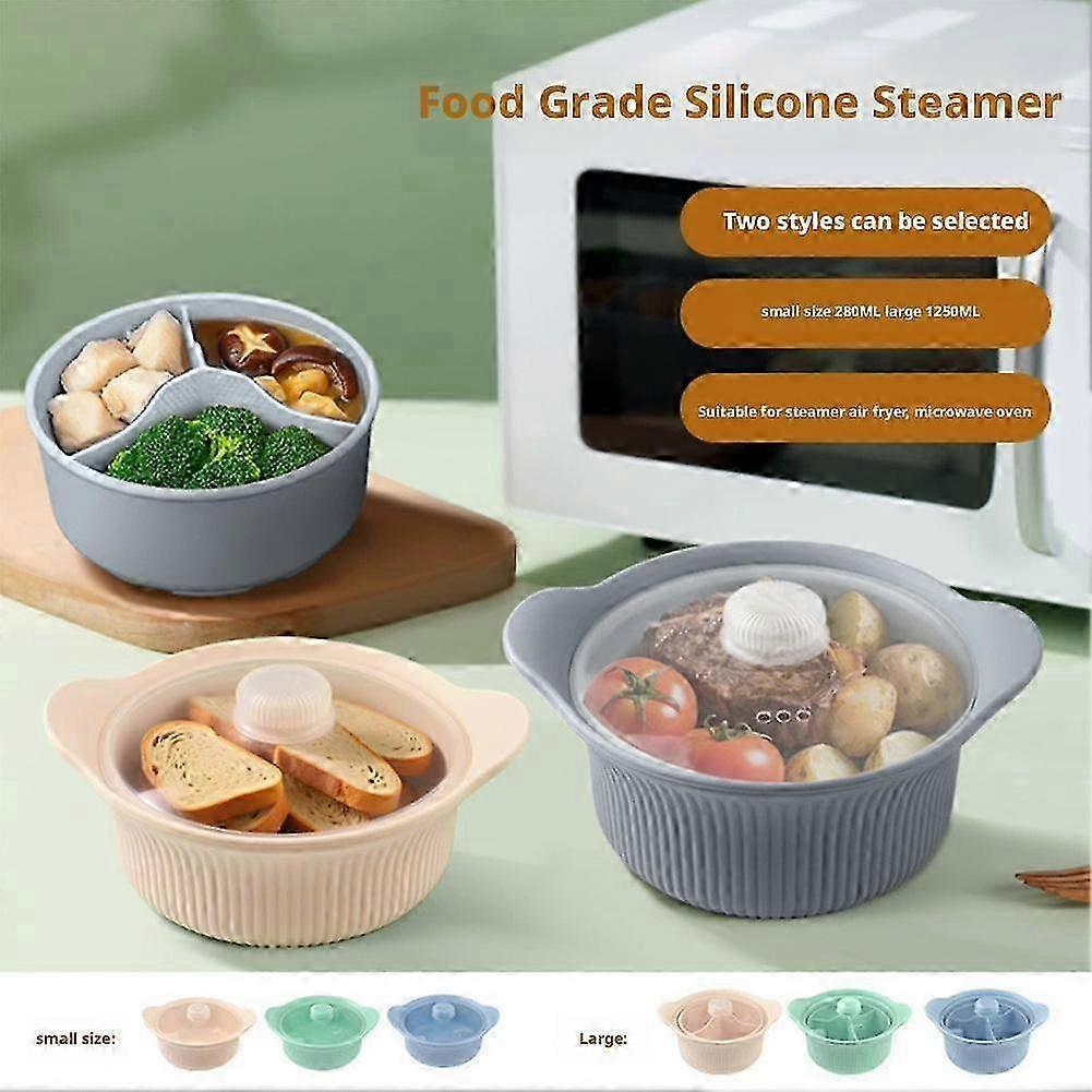 42oz Triple-Zone Silicone Steaming Pot