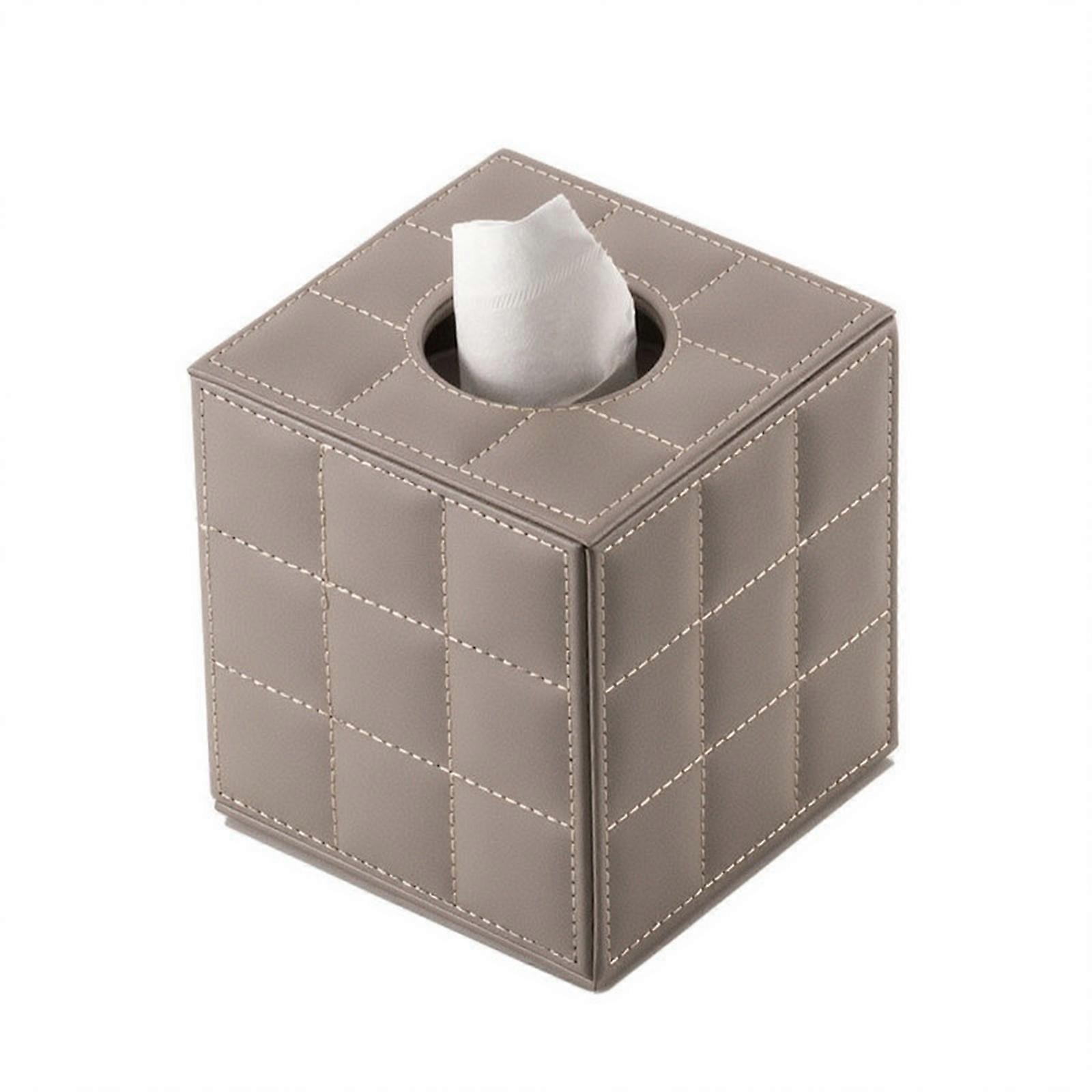 Flannel-Lined Elegant PU Tissue Cover