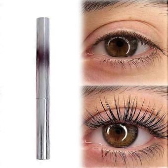 Waterproof Brown Mascara Primer with Metal W-and, Long Lasting 3D Curling Effect-an
