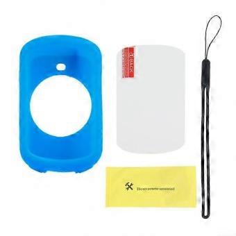 Shockproof Silicone Protective Case Compatible with Edge 830 for Cycling and Hiking, Blue