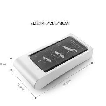 Automatic Shoe Cover Dispenser with 2 Rolls, Easy Installation and Immediate Roll Replacement