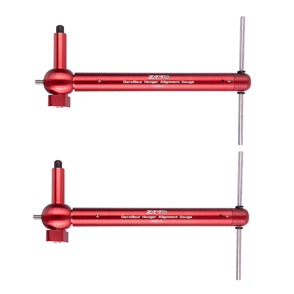 2x Derailleur Hanger Alignment Gauge Red