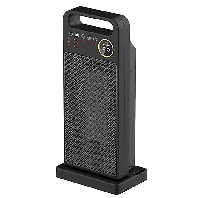 Heater Remote Control Electric Heating Touch Screen Power Saving Heater Vertical 120 Degree Shaking Head Eu Plug