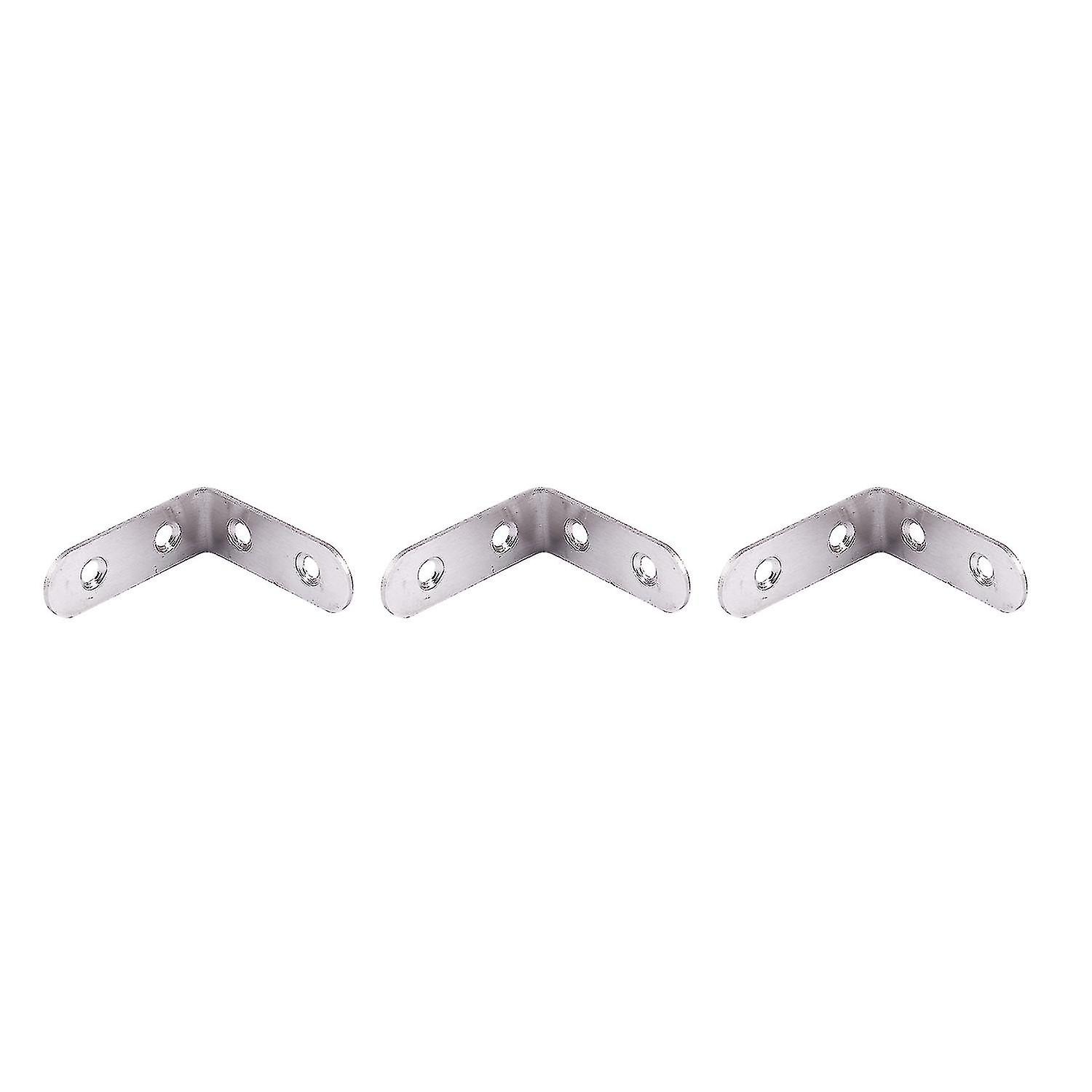 Flat L Shape Shelf Support Corner Brace Angle Bracket 5 X 5cm 3pcs