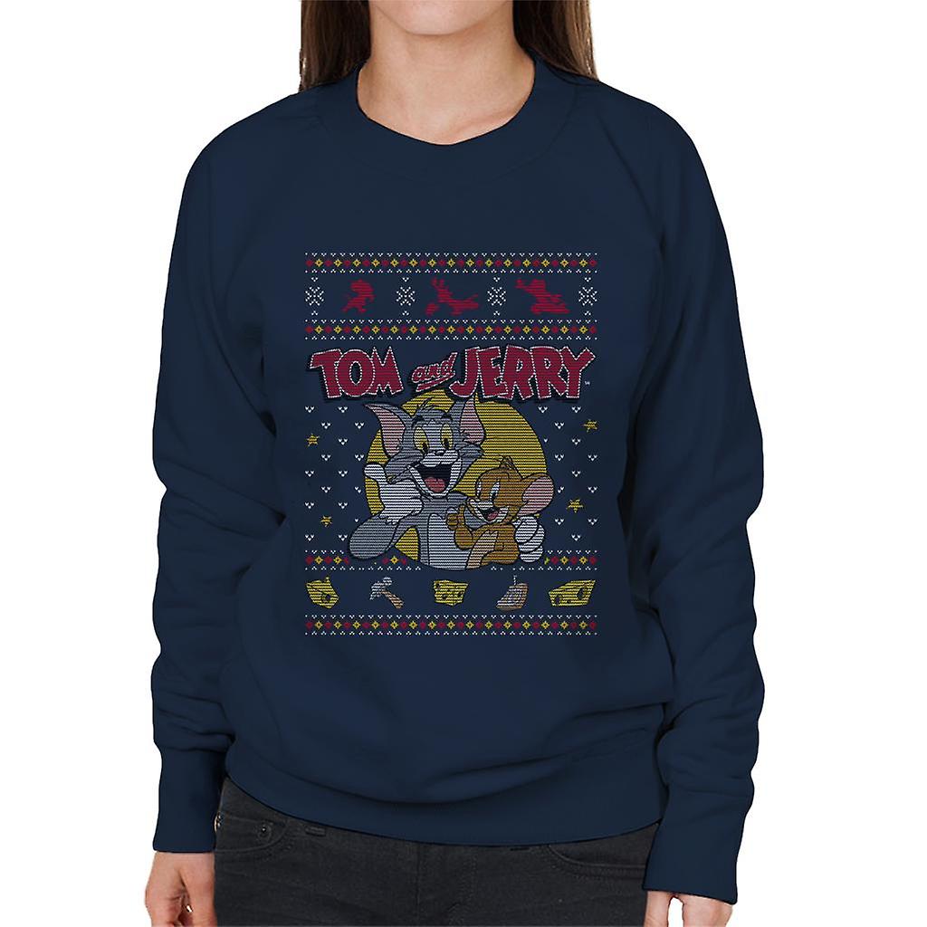Tom and Jerry Christmas Traps Women's Sweatshirt