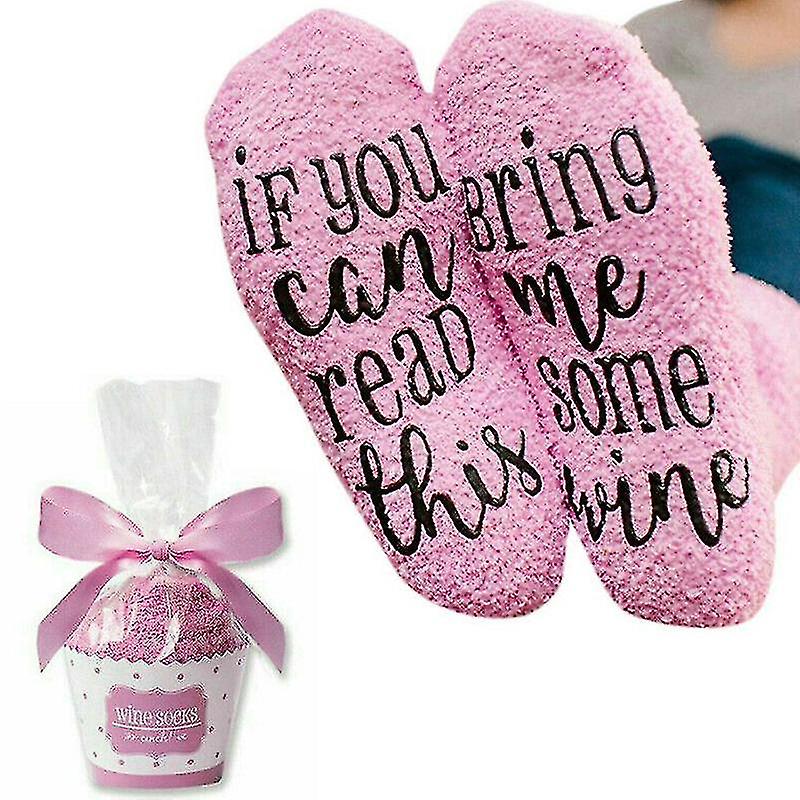 If You Can Read This Bring Me Some Wine Socks Gifts-yuyu