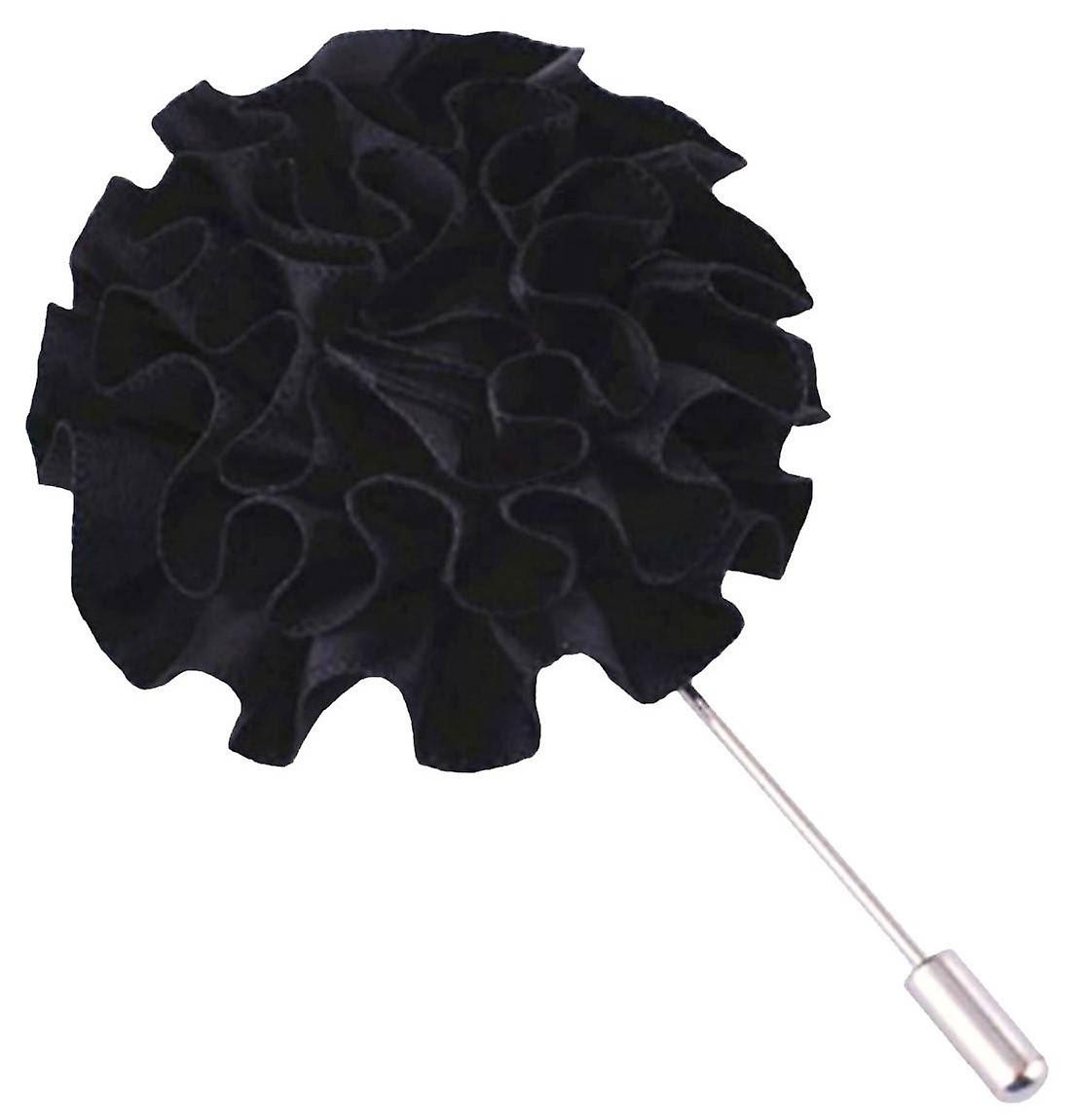 Bassin and Brown Flower Jacket Lapel Pin - Navy