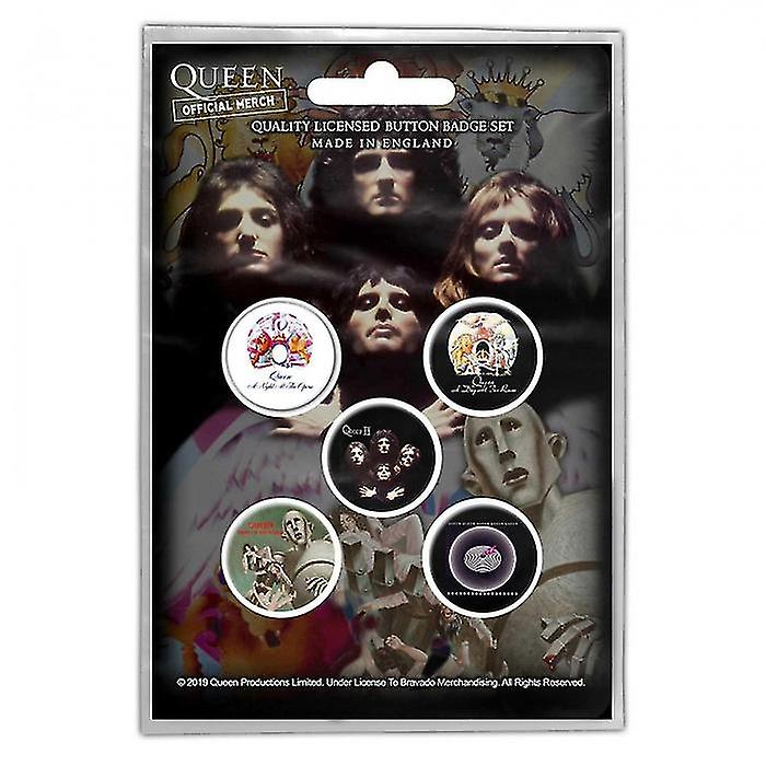 Queen Albums Badge Set (Pack of 5)