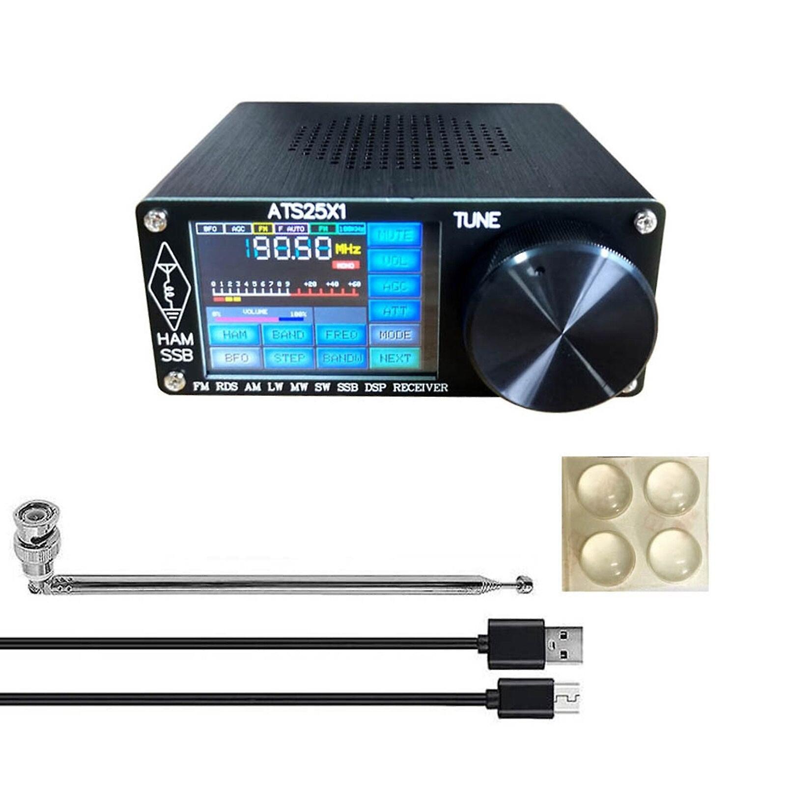 Récepteur Radio Numérique ATS-25 Si4732 - Pleine Bande FM/AM/SSB Avec écran Tactile 2,4" - Neuf