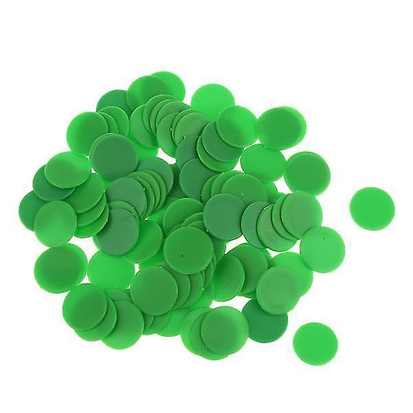20x100x Opaque Plastic Board Game Counters Tiddly winks Numeracy Green