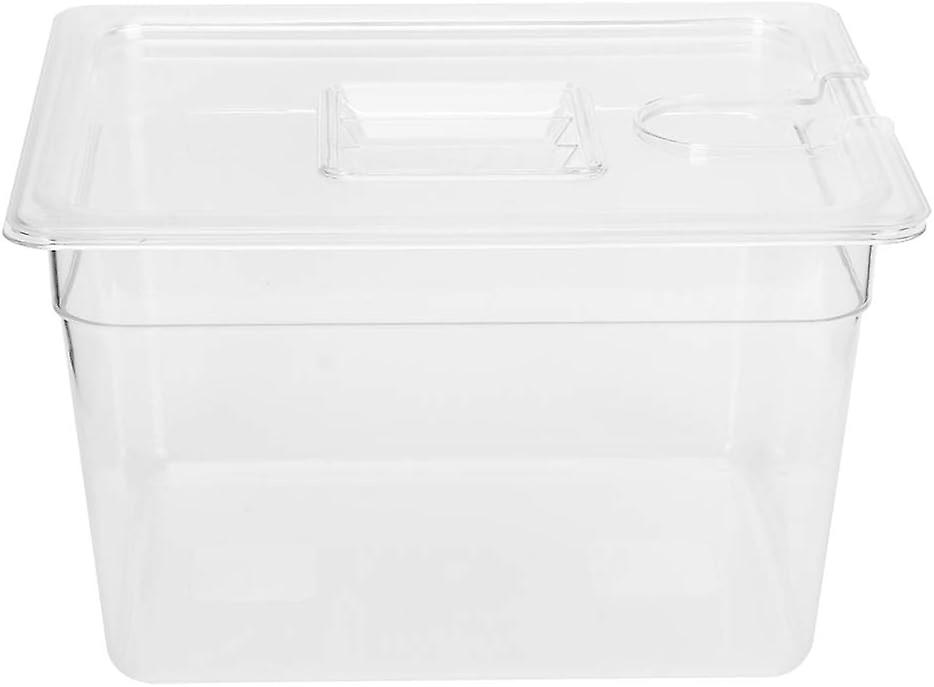 Container With Lid For Sous Vide Circulator Culinary Accuracy 11 Liter Low Temperature Transparent Polycarbonate Accessories Kit Slow Cooker Cooking