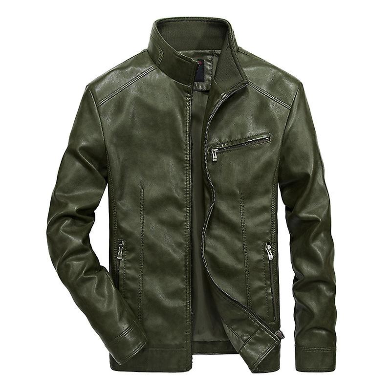New Men's Padded Leather Jacket