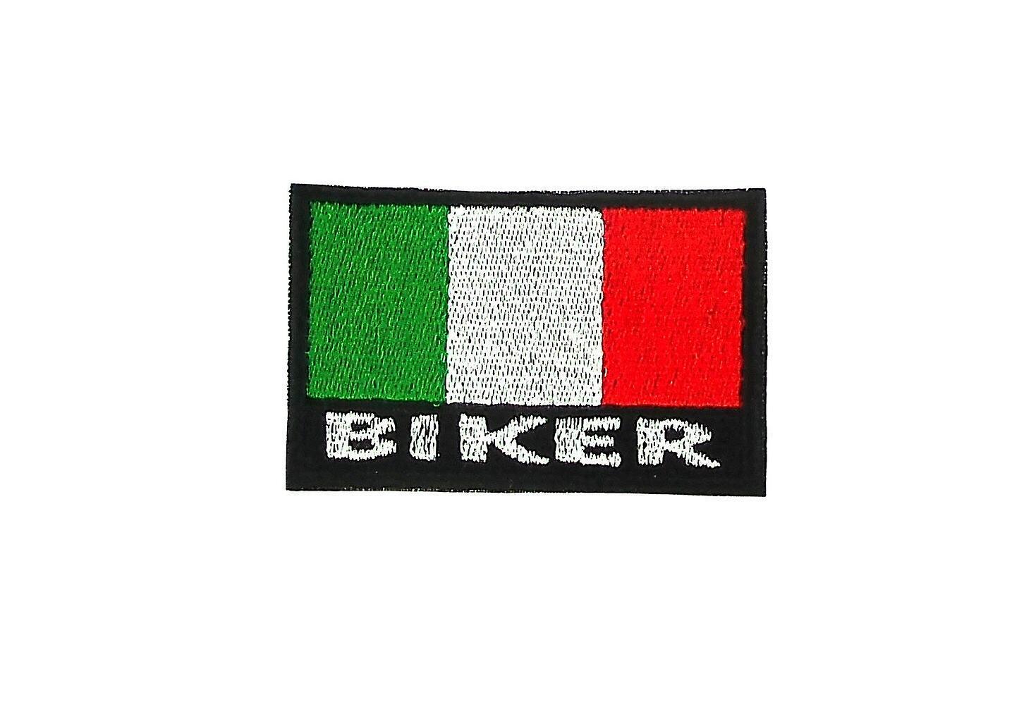 Patch Ecusson Brode Backpack Biker Biker Blouson Flag Italy Italian