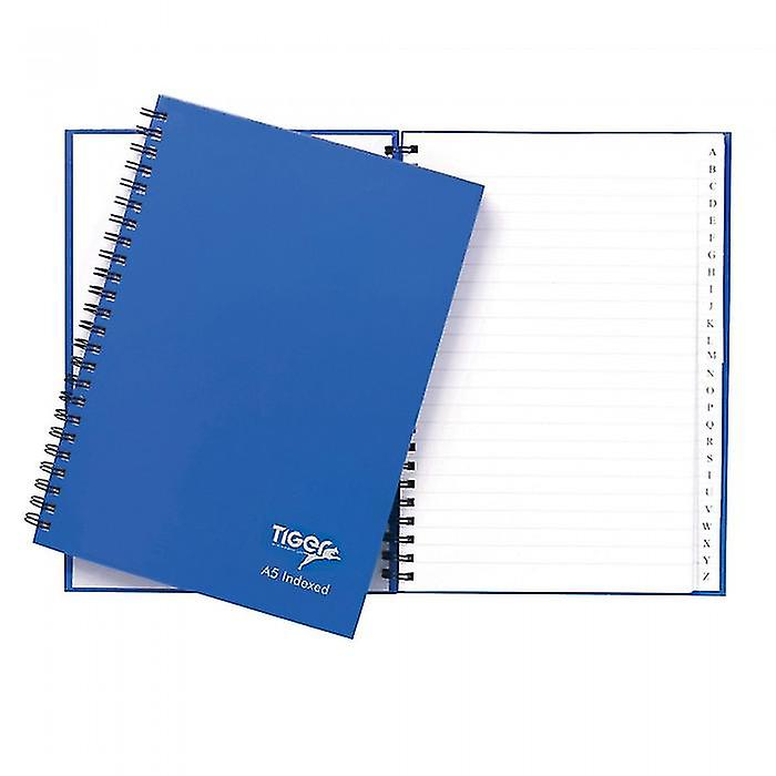 Tiger Stationery 72 Sheet Twin Wire Indexed Notebook