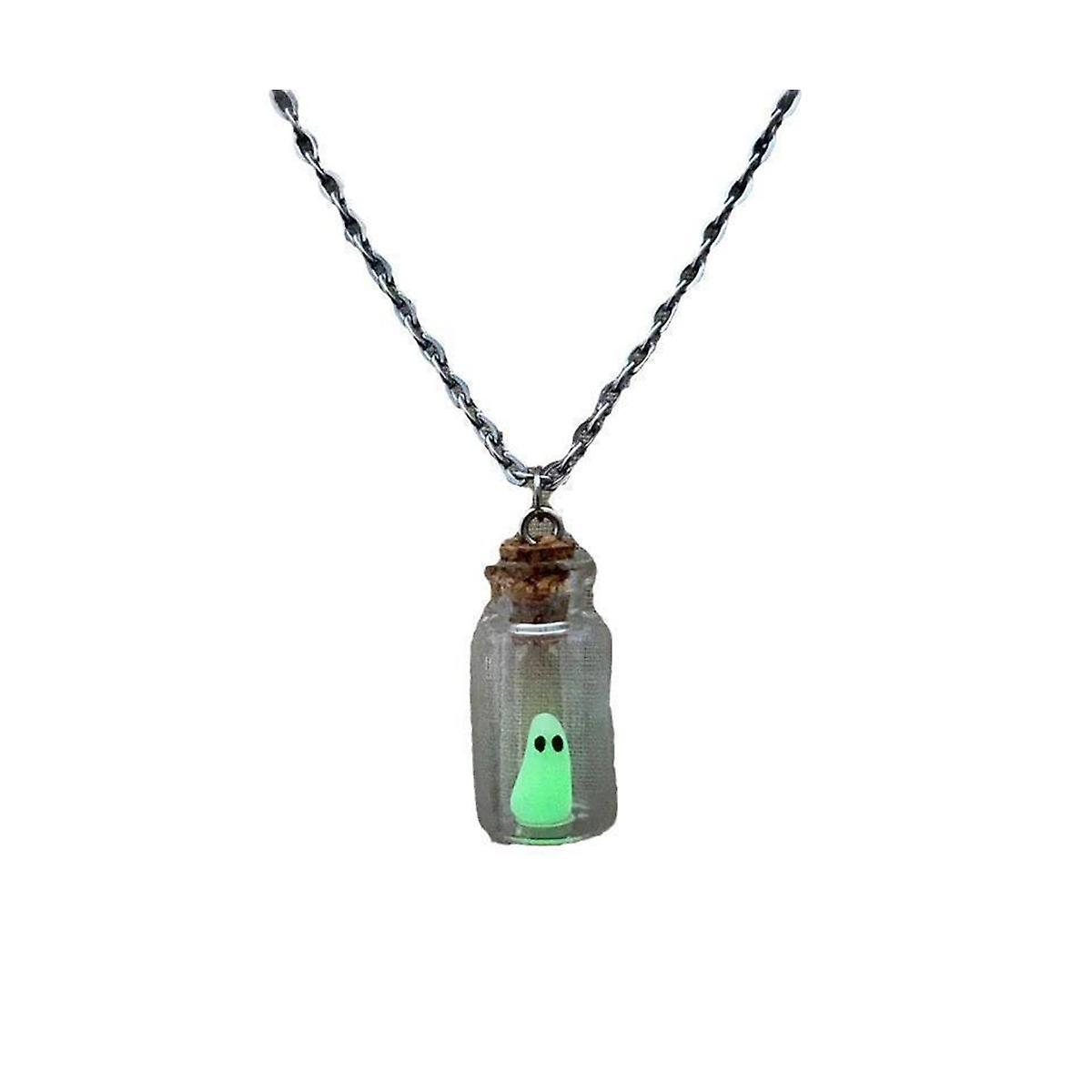 Glow in the Dark Adopt A Ghost Necklace - Cute Halloween Jewellery. Pet Ghost