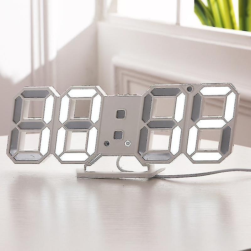 3d Led Wall Clock Modern Digital Table Desktop Alarm Clock Nightlight Saat Wall Clock