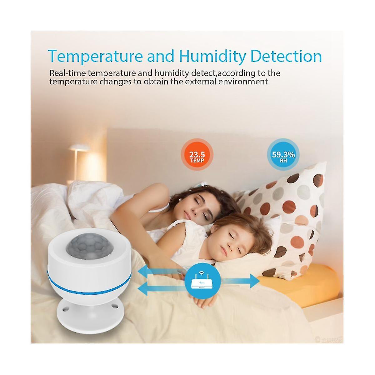 Z Wave Plus 700series Pir Motion Detector With Temperature Humidity Light Sensor Work With Smartthi