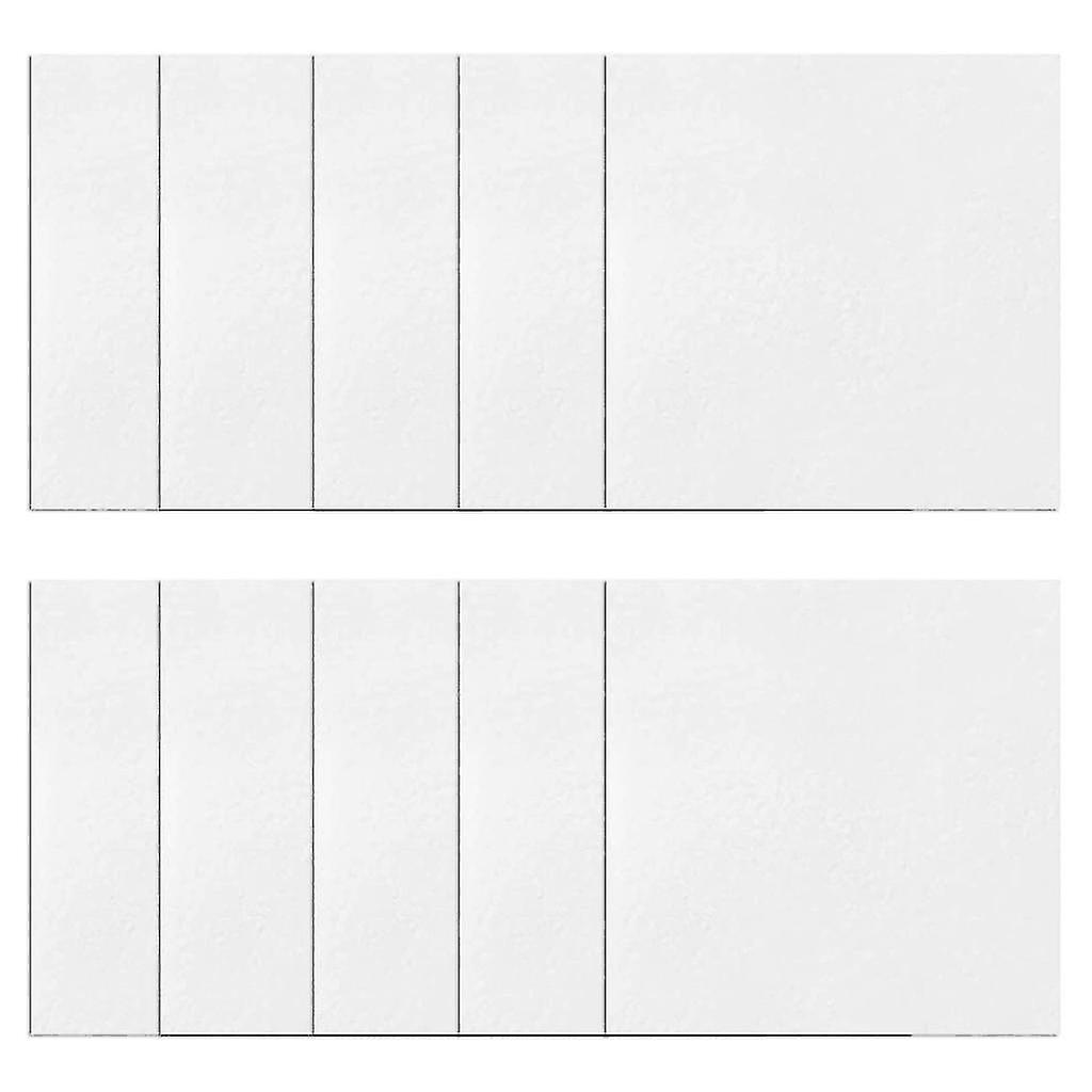 10st keramiskt fiberpapper smälttorkpapper vitt fyrkantigt foderpapper 7cm