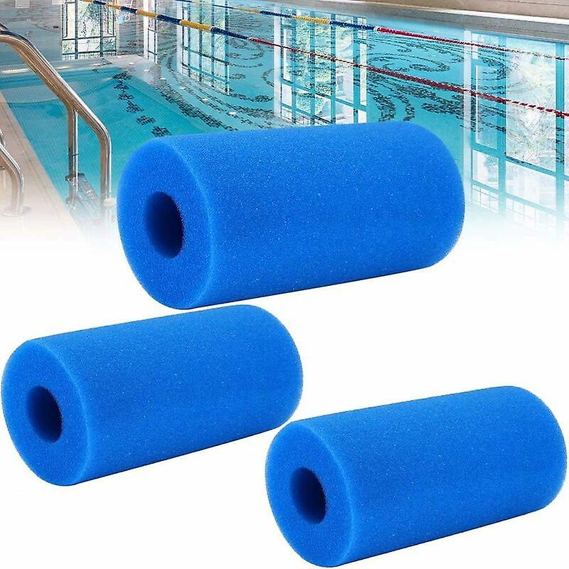 3 Reusable and Washable Foam Pool Filters for Spa, 200X100X40MM，