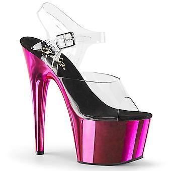Pleaser Dame Sandaler Adore-708 Clr/h. Rosa Krom