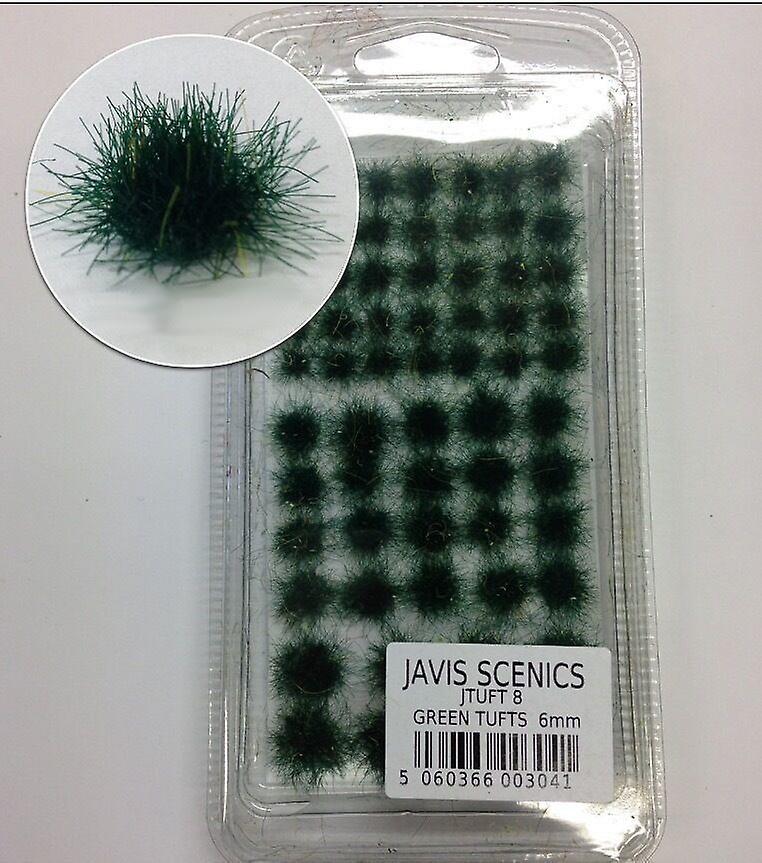 Javis JTUFT8 Static Grass Tufts- Green 6mm Suitable for several scales Tufts & strips Scale model