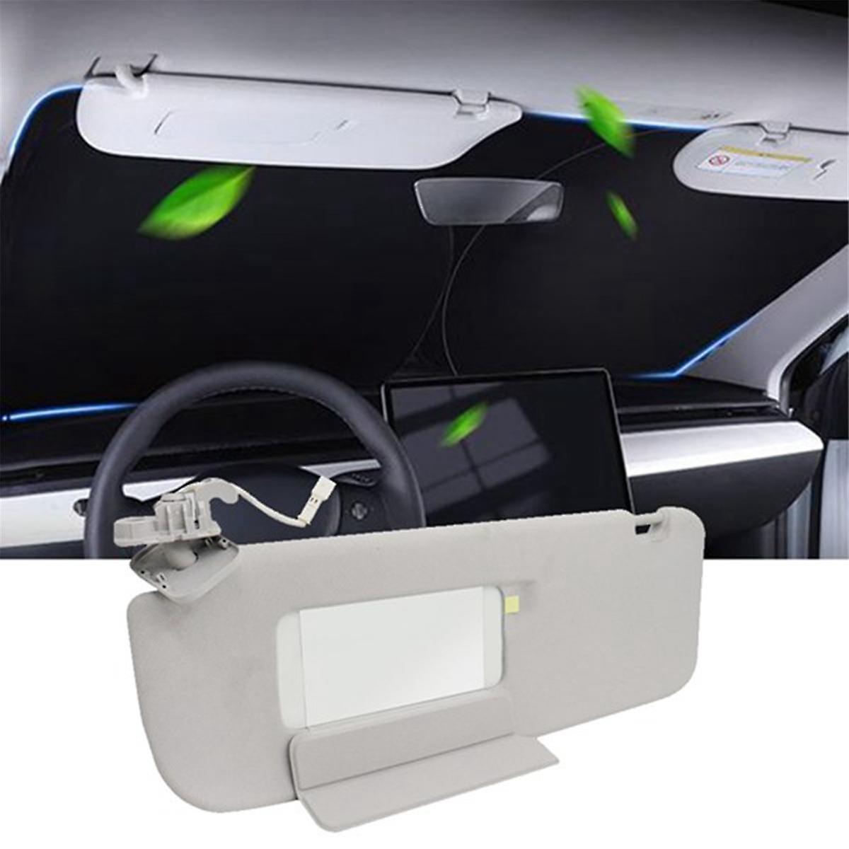Car Right Side Passenger Sunvisor Sunshade for 2017-2023 Sun Visor with Mirror Light 149040631D 149