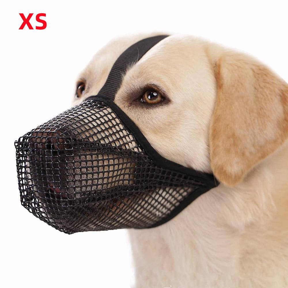 Pet Dog Nylon Muzzle Breathable Adjustable Anti-lick Anti-Biting Chewing Licking