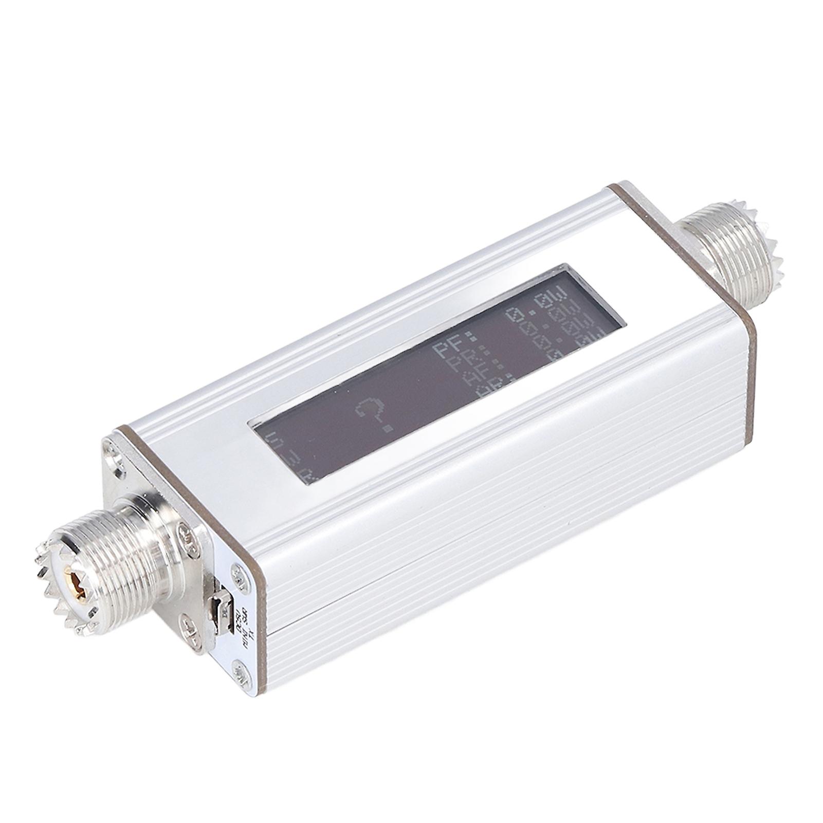 High Frequency Mini Standing Wave Meter with OLED Screen for Shortwave SWR & Power Measurement