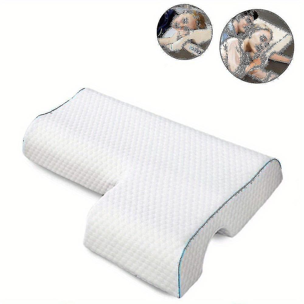 1 st välvd kramkudde med långsamt rebound minnesskum för par - anti-tryck handkudde för