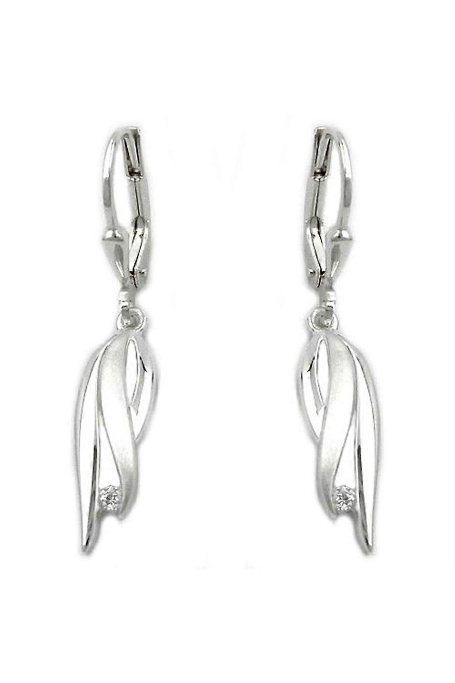 Earrings Leverback Zirconia Silver 925 - Gl93204