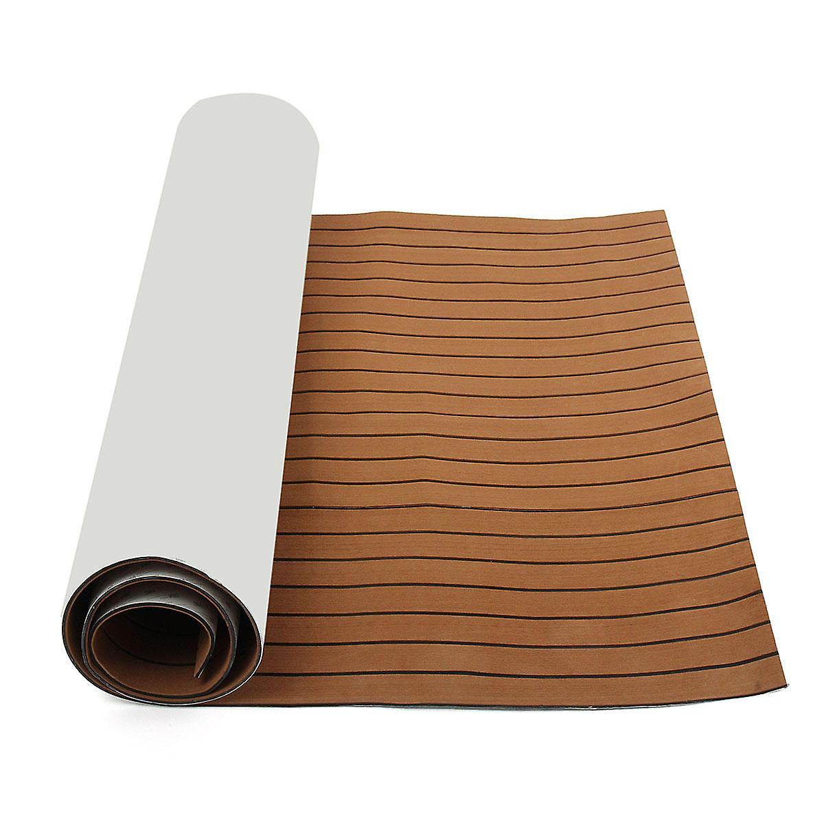 2400X1200x6mm Eva Foam Brown Faux Teak Boat Flooring Decking Sheet Pad
