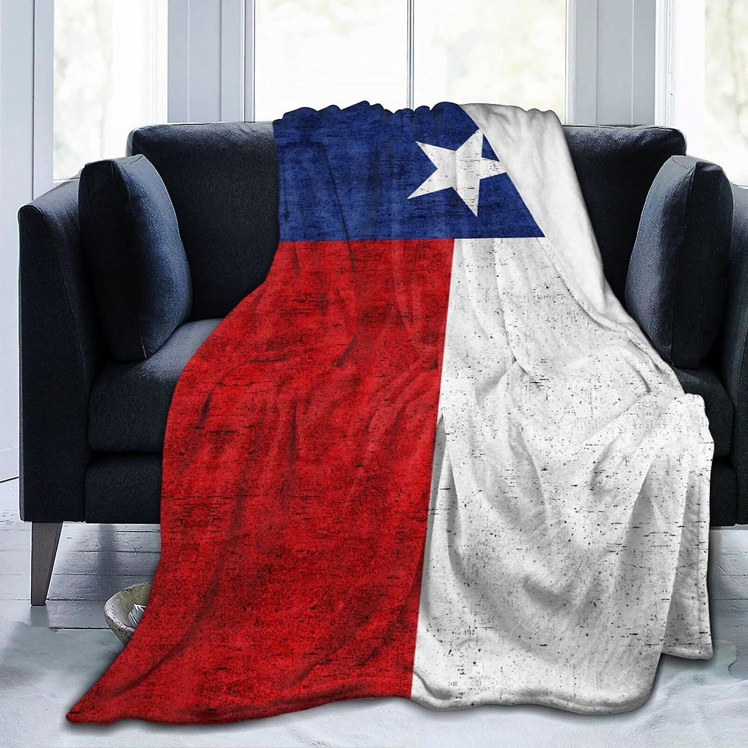 Kast tæppe Texas flag blødt flaneltæppe antistatiske vaskbare tæpper til sovesofa