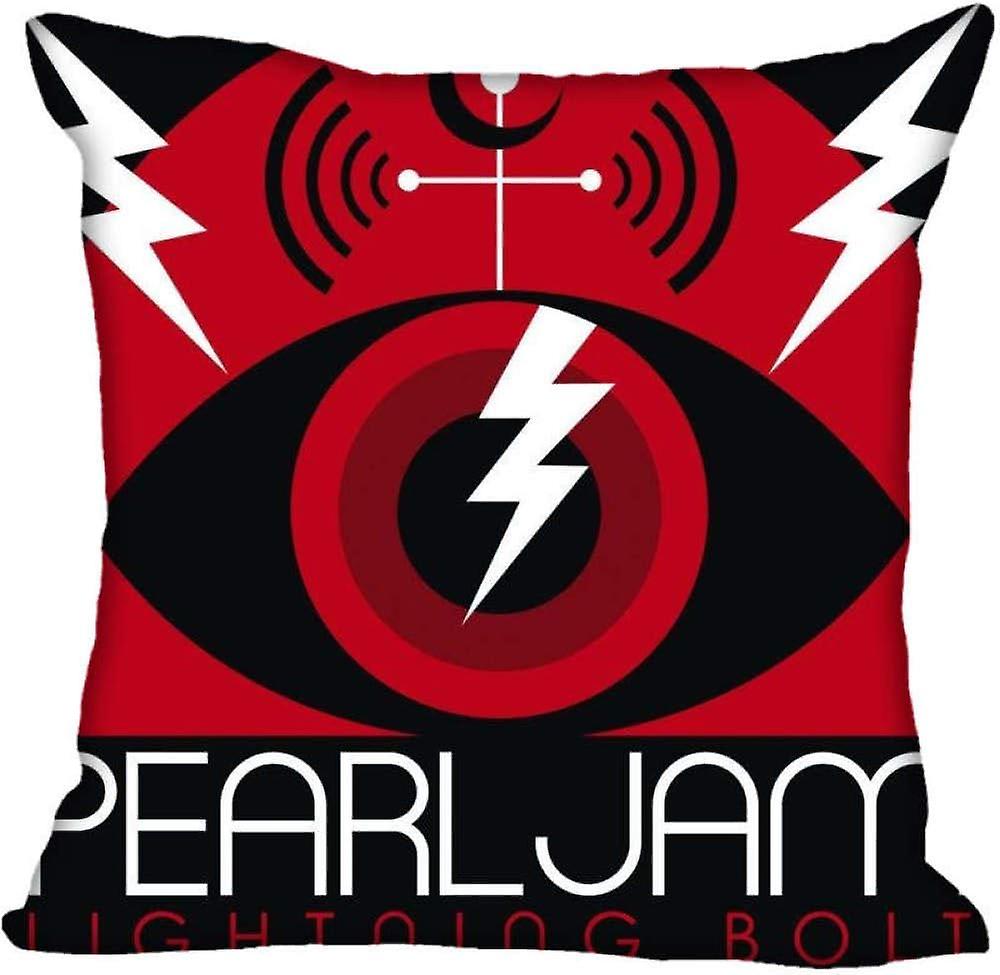 パールジャムスクエア枕カバージッパー枕カバークッションカバー18x18 AA-1015