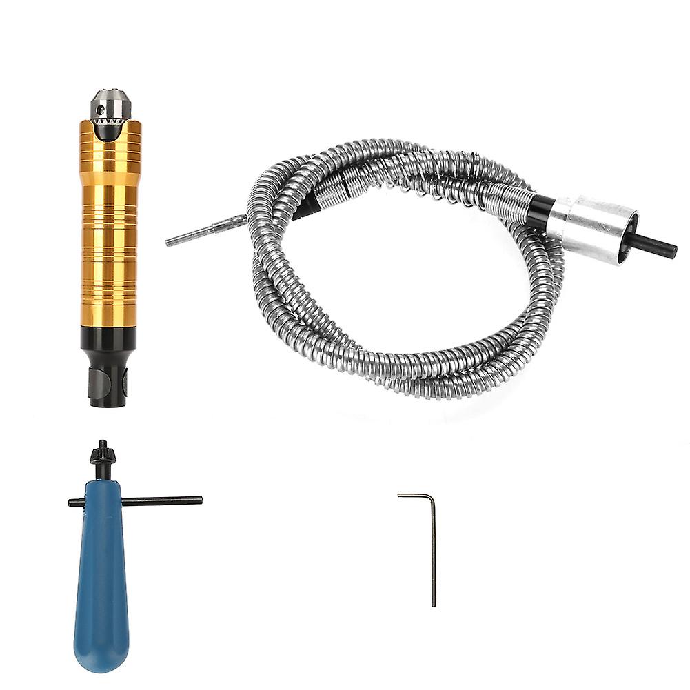 MechKit Flexible Shaft Grinder Flex Shaft Power Tool, 6mm Flexible Shaft Rotary Grinder, 0.5-6.5mm Chuck Handle, Versatile Electric Drill