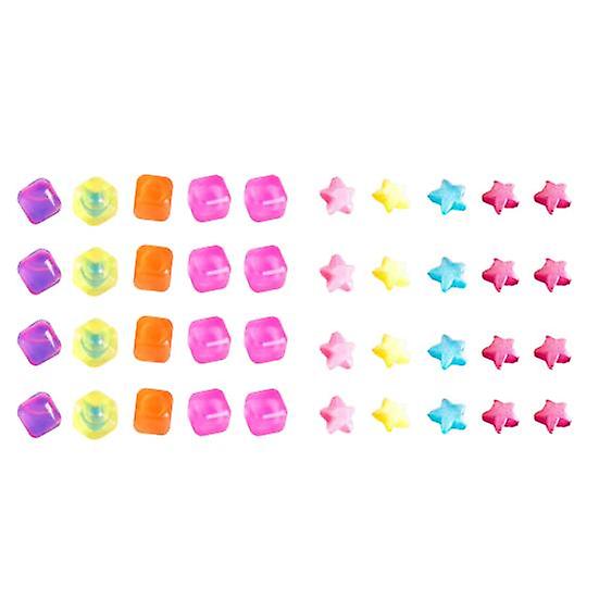 20Pcs Artificial Ice Cube Good Flexibility Cooling Portable Attractive Colorful Refreezable Travel Use