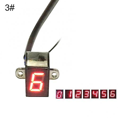 80% Hot Sell 12V Universal Motorcycle Digital Display LED Gear Shift Lever Display~32241