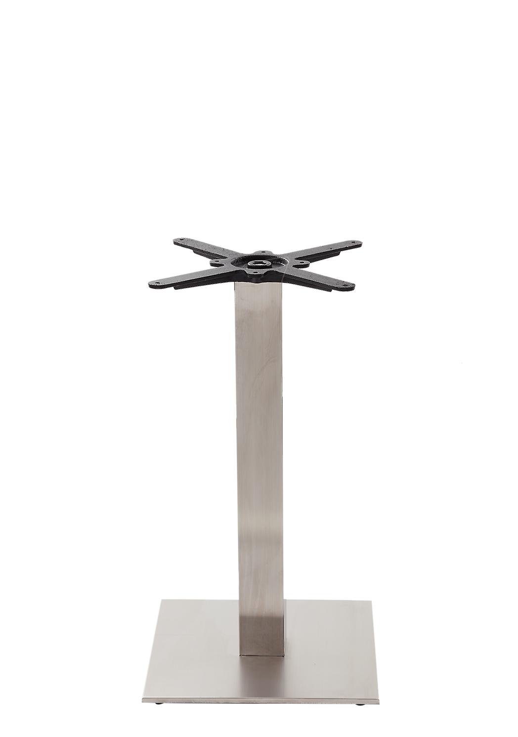 Square Stainless Steel Table Base - Medium - Height - 730 Mm