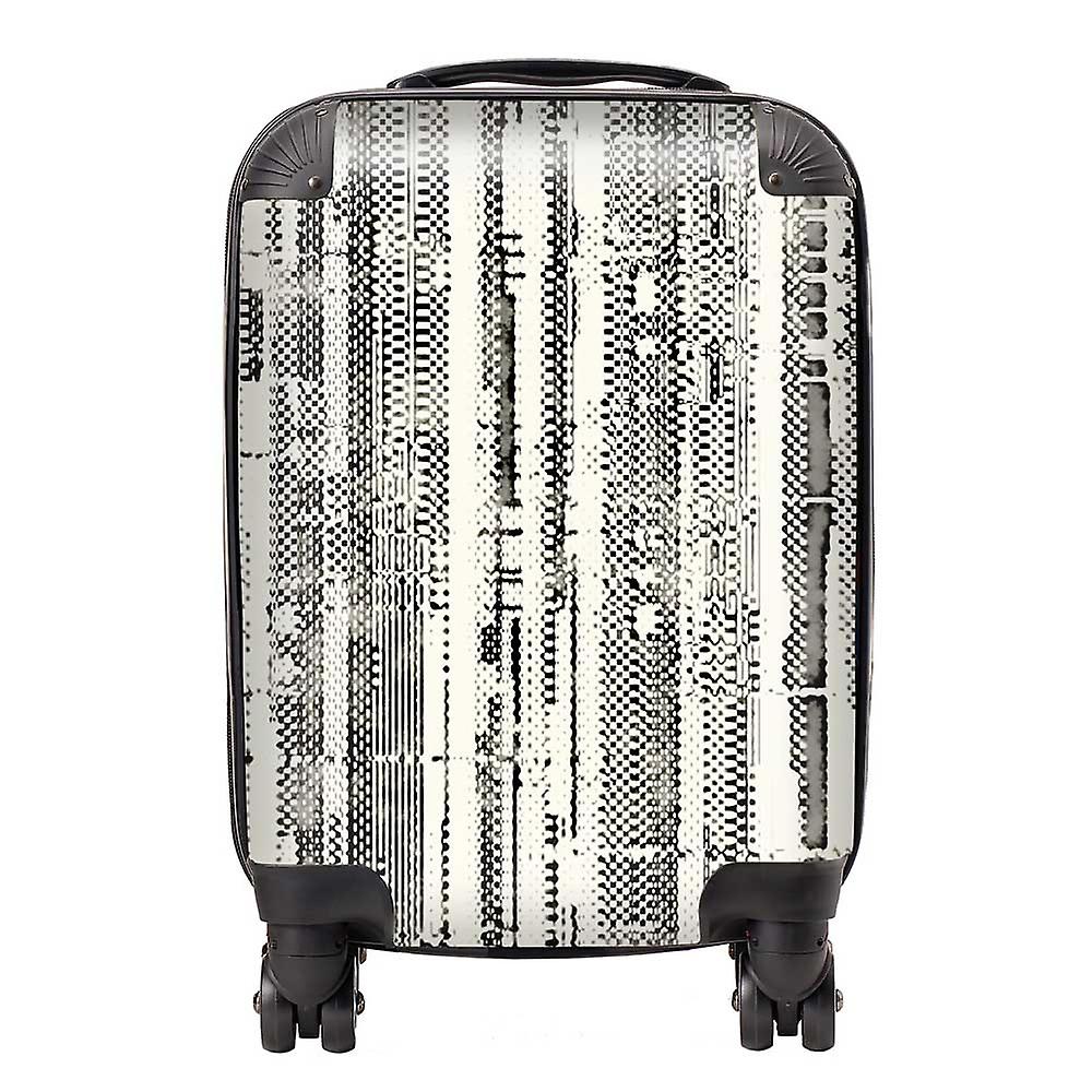 Washed Out Canvas Pattern Suitcase