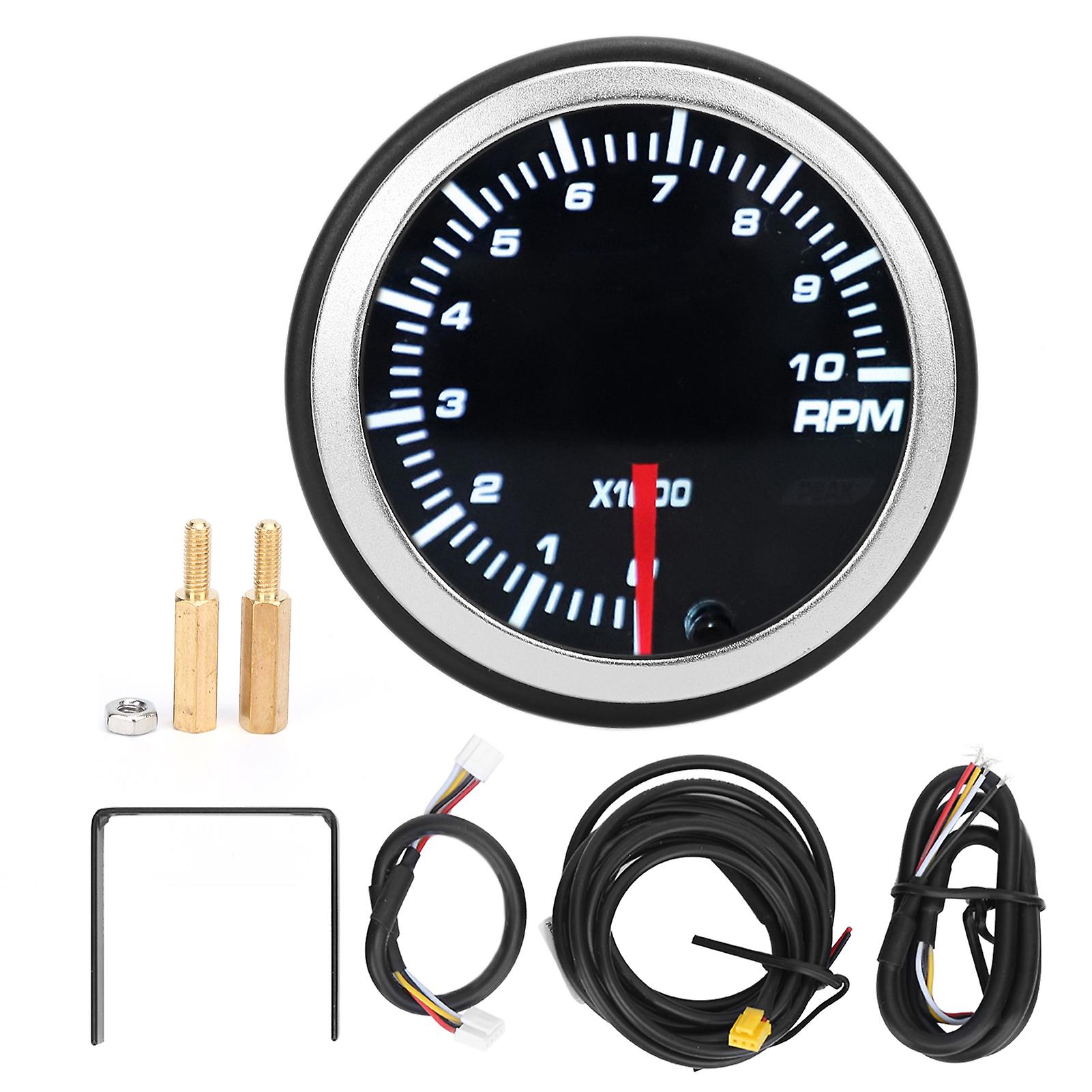 Universal RPM gauge for car with bright LED screen