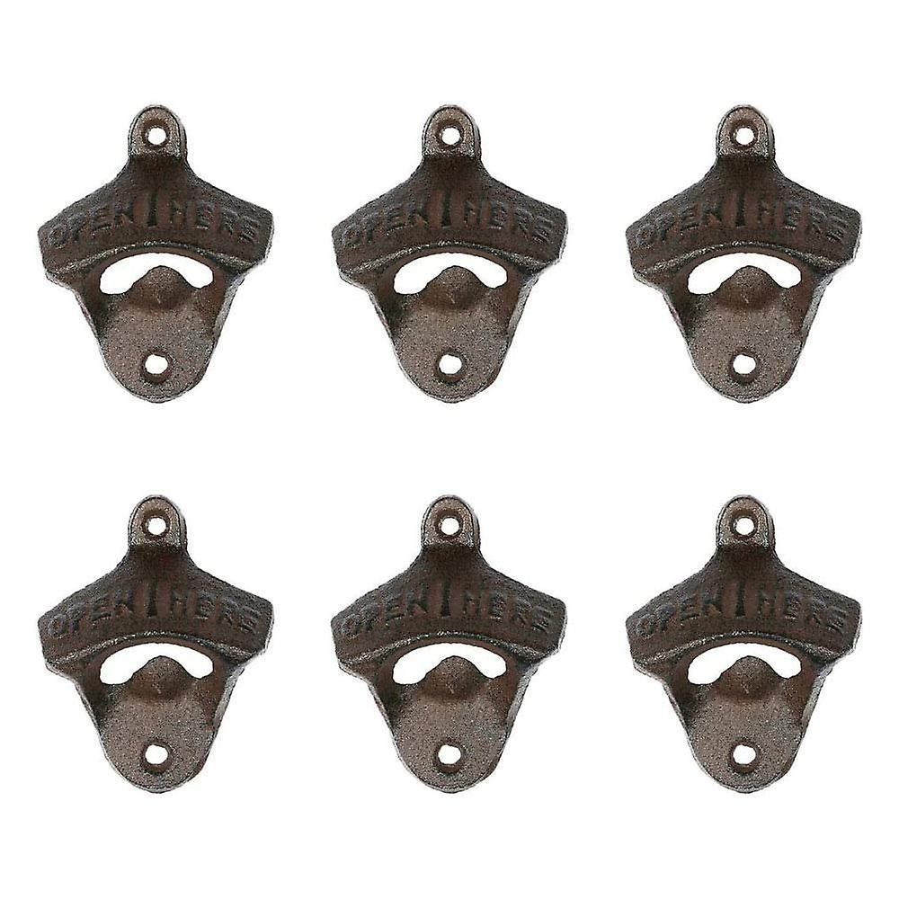 6 Pieces Bottle Opener Wall Mounted
