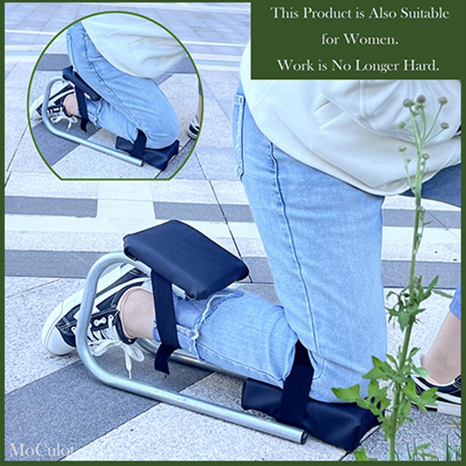 Wearable Knees Sitting Brace Easy Carrying Reusable Padded Kneeler for Farming Work