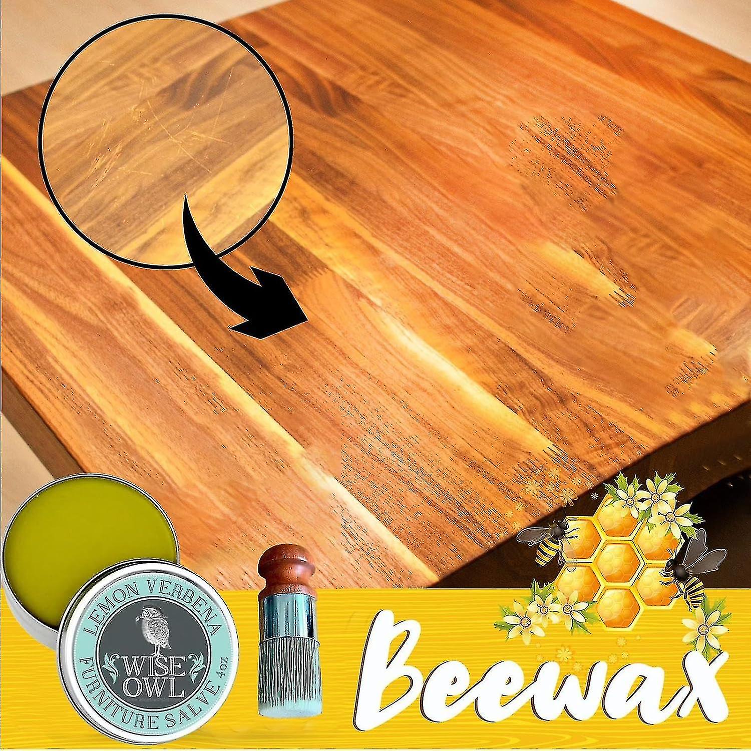 Wise Owl bútorkenőcs bőrre, Wise Owl Furniture Salve bőrre, Bőr Salve bútorokhoz, Bőr bútor Salve és kefe