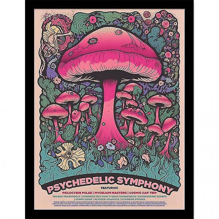 Ada Ingram Psychedelic Symphony Festival Framed Poster