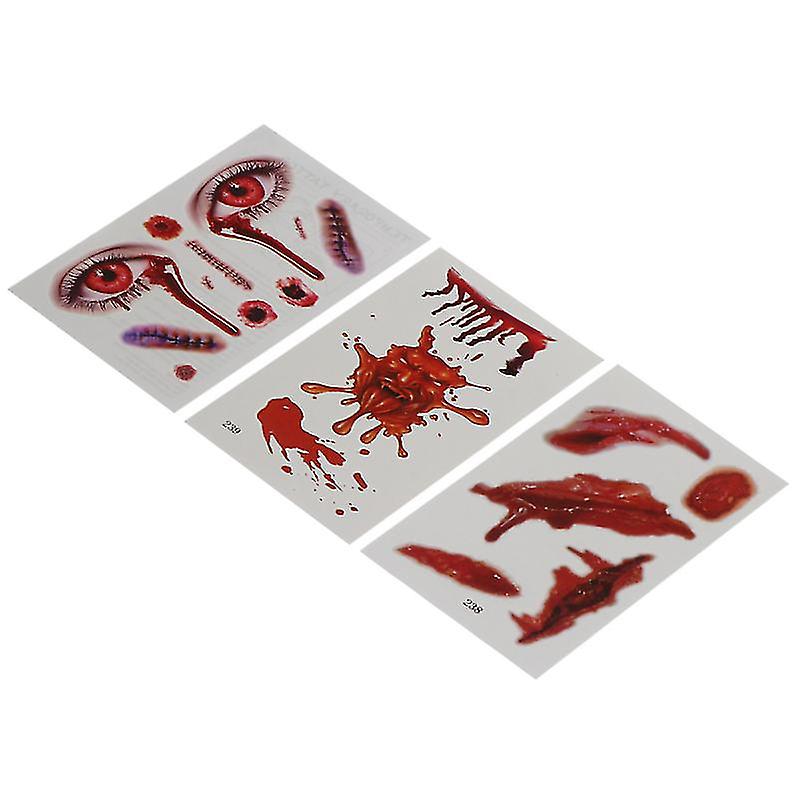 30pcs Tattoos Stickers For Halloween Decorations
