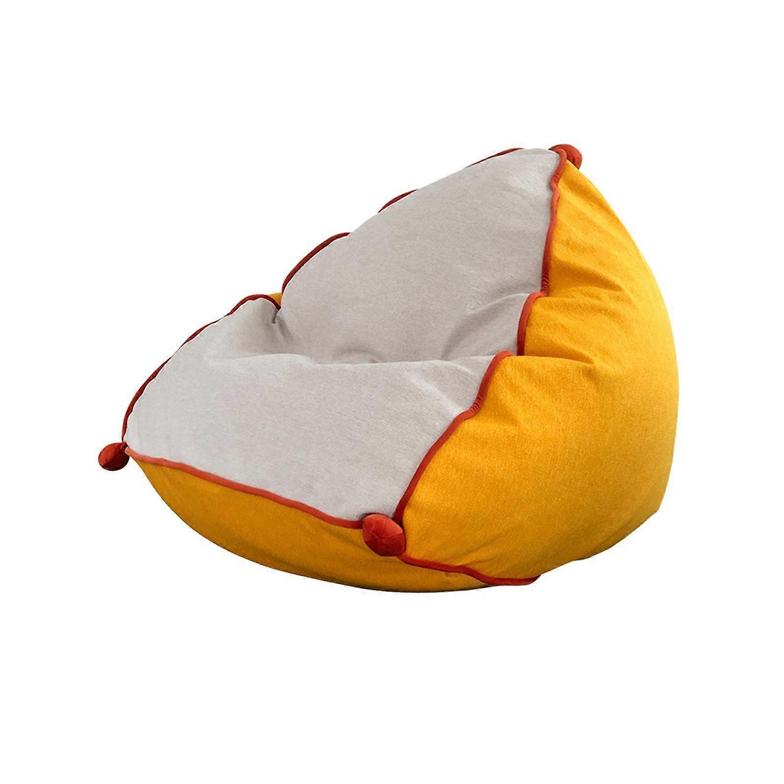 כיסא פופים ספה מסוגננת עם כיסא כיסא מילוי לפטיו סלון צהוב