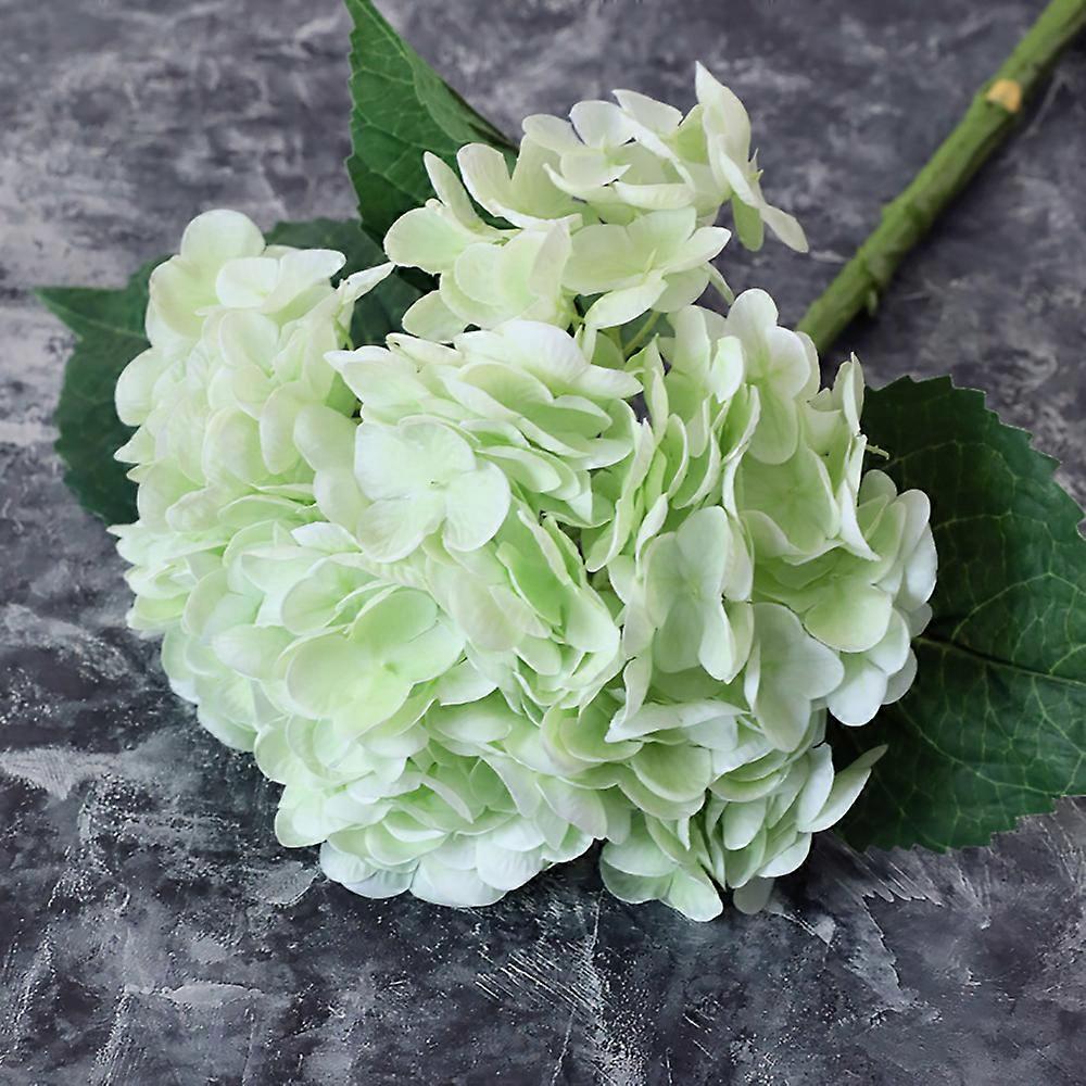 Artificial Hydrangea 49cm Large Artificial Hydrangea Heads with Stem (Light Green)