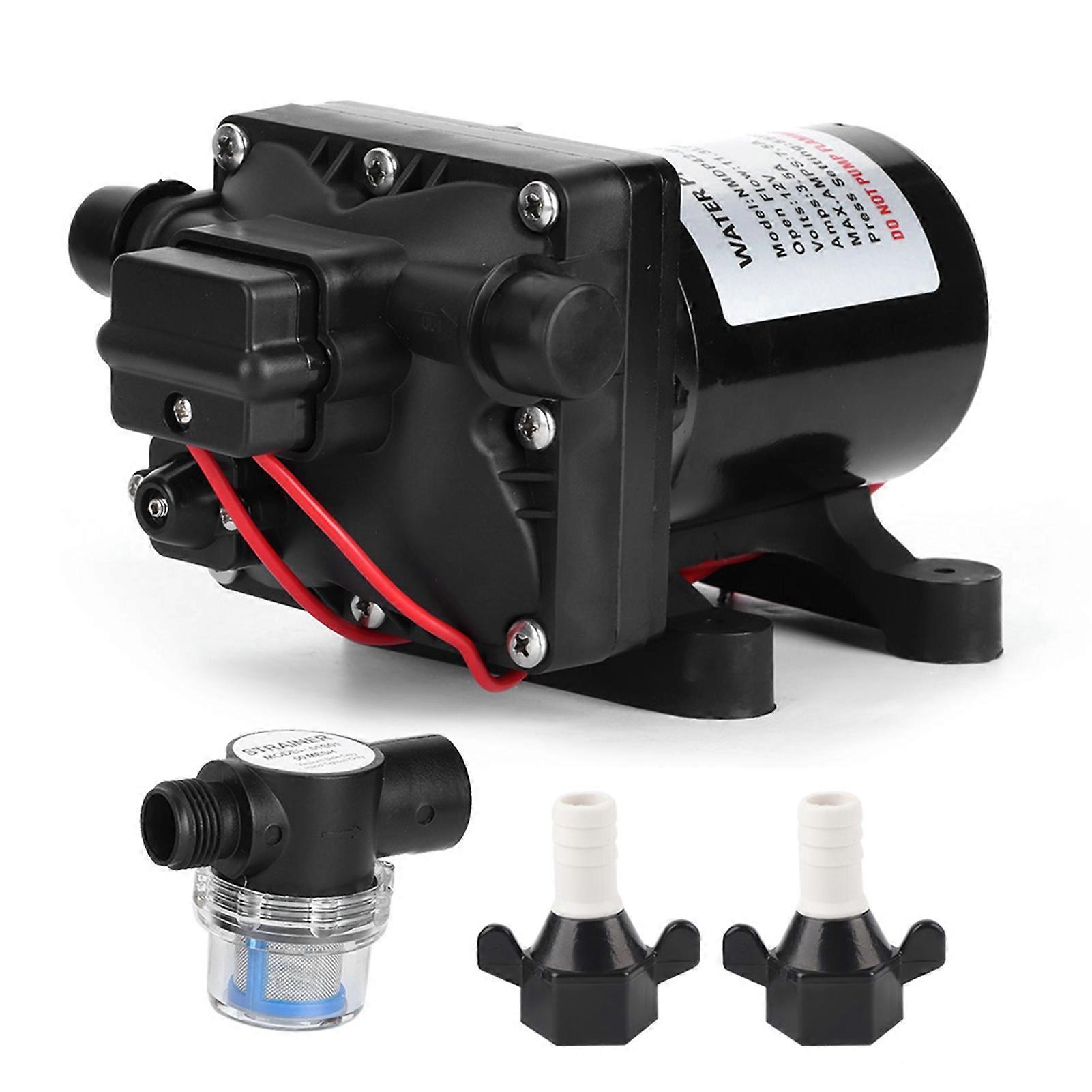 42~Series Diaphragm Pump 12V DC 3.0GPM 55PSI Self Priming with Internal Bypass for Car RV Marine Boat E2U511