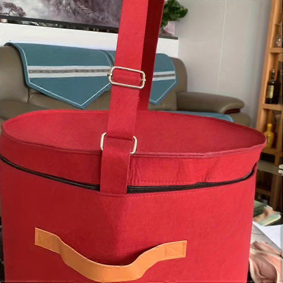 Large Collapsible Hat Storage Bag - Durable Non-Woven Dust-Proof Travel Case with Handles and Lid - Stackable Round Brim Hat Organizer for Easy Storag