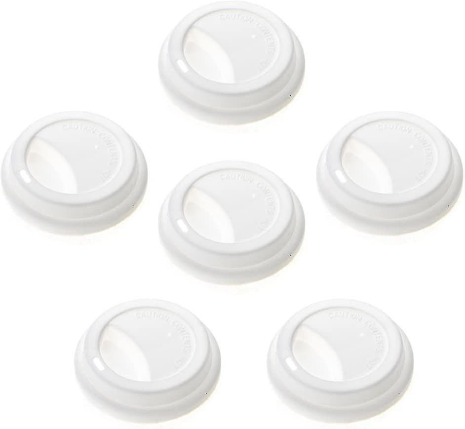6 Pcs Silicone Drinking Lid Cup Lids, Reusable Coffee Cup Coverscoffee Qi Cheng